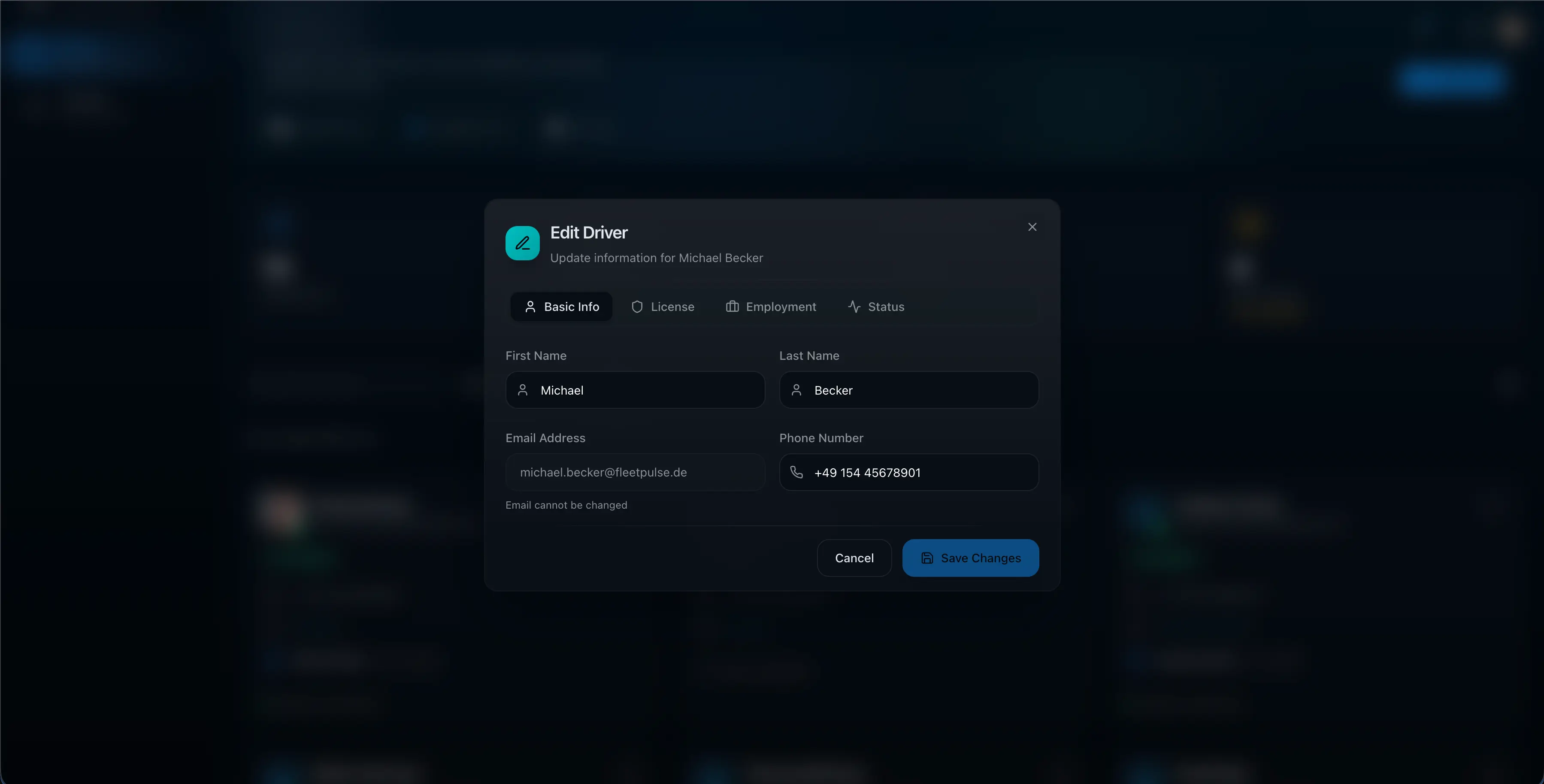 FleetPulse operational analytics dashboard