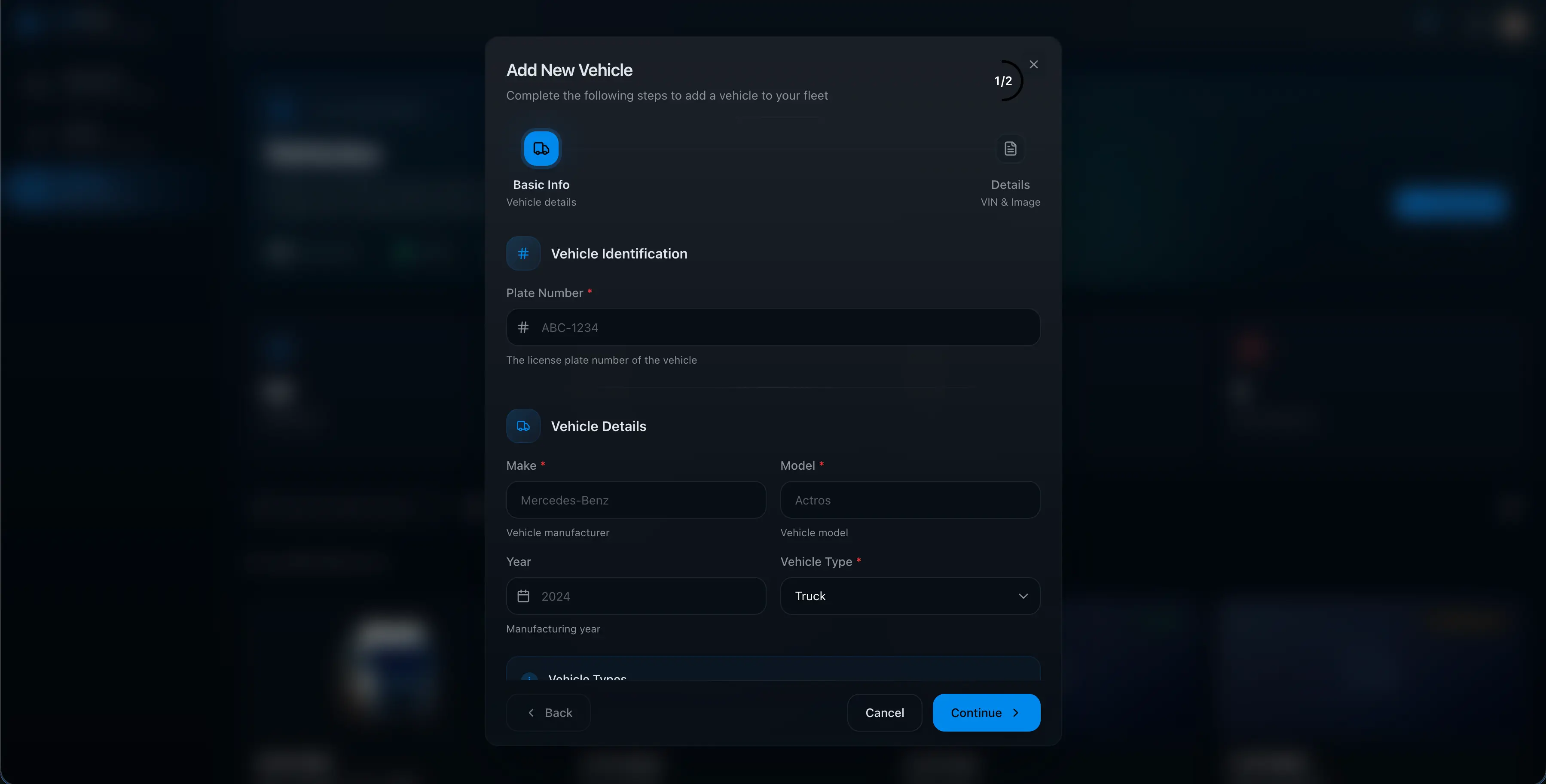 FleetPulse driver management screen